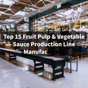 fabricants de lignes de production de pulpe de fruits et de sauce végétale
