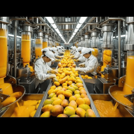 Aperçu du traitement des jus de mangue
